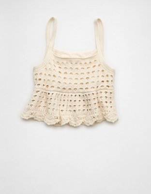 AE Open-Knit Tank Top