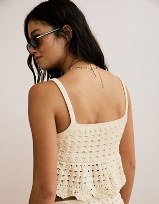 AE Open-Knit Tank Top
