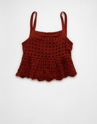 AE Open-Knit Tank Top | American Eagle
