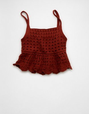 AE Open-Knit Tank Top | American Eagle