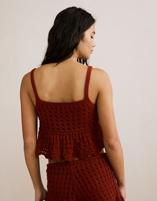 AE Open-Knit Tank Top | American Eagle