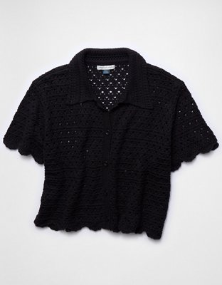 AE Button-Up Sweater Polo