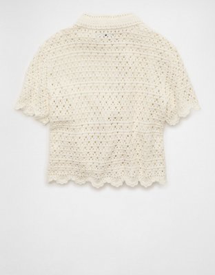 AE Button-Up Sweater Polo