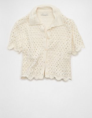 AE Button-Up Sweater Polo