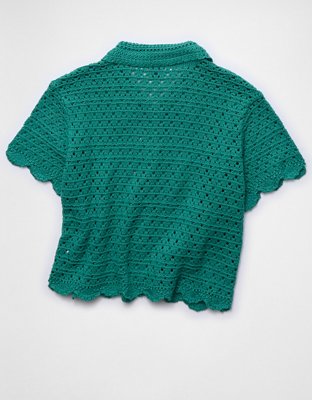 AE Button-Up Sweater Polo