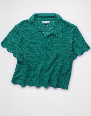 AE Button-Up Sweater Polo