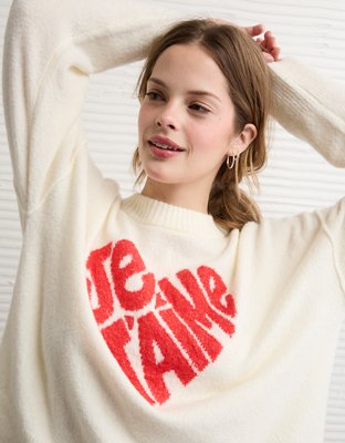 AE Whoa So Soft Valentine's Day Sweater