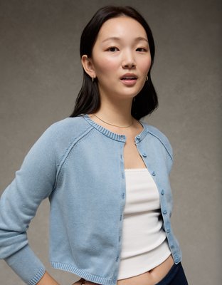 AE Button-Up Cardigan Sweater
