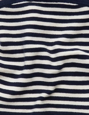 AE Fitted Tie-Front Sweater Tube Top