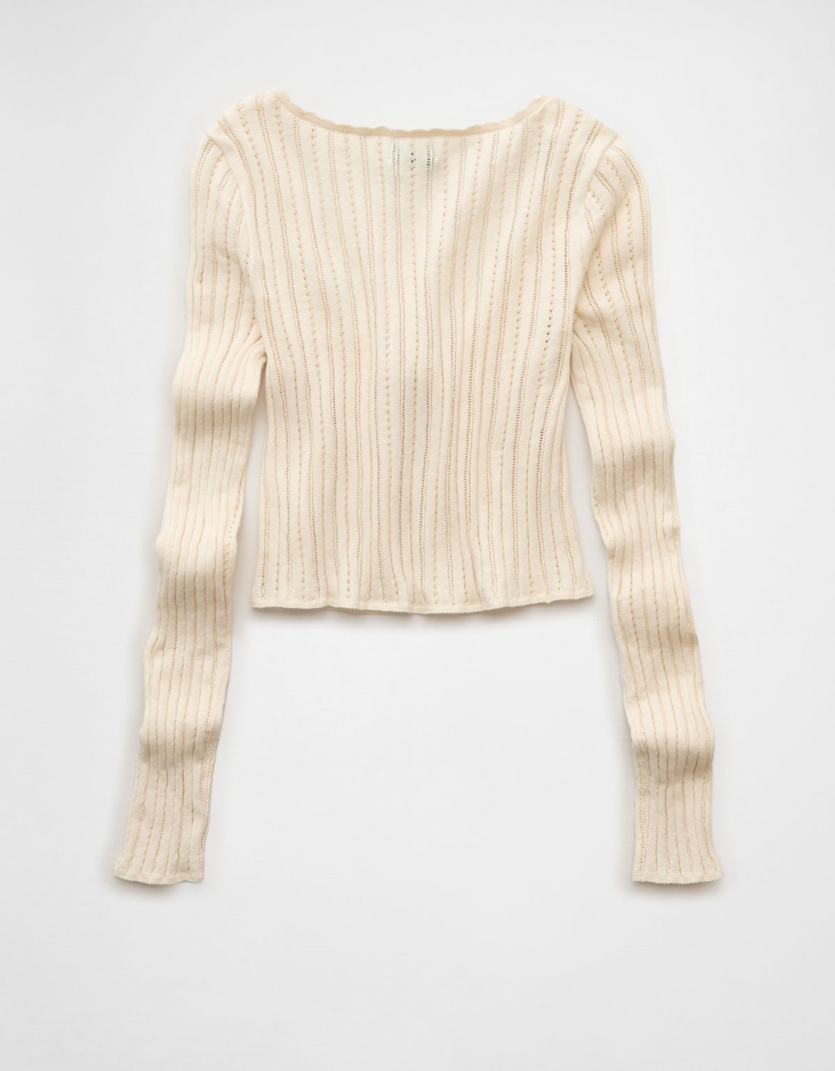 AE Tie-Front Cropped Cardigan Sweater - image 4