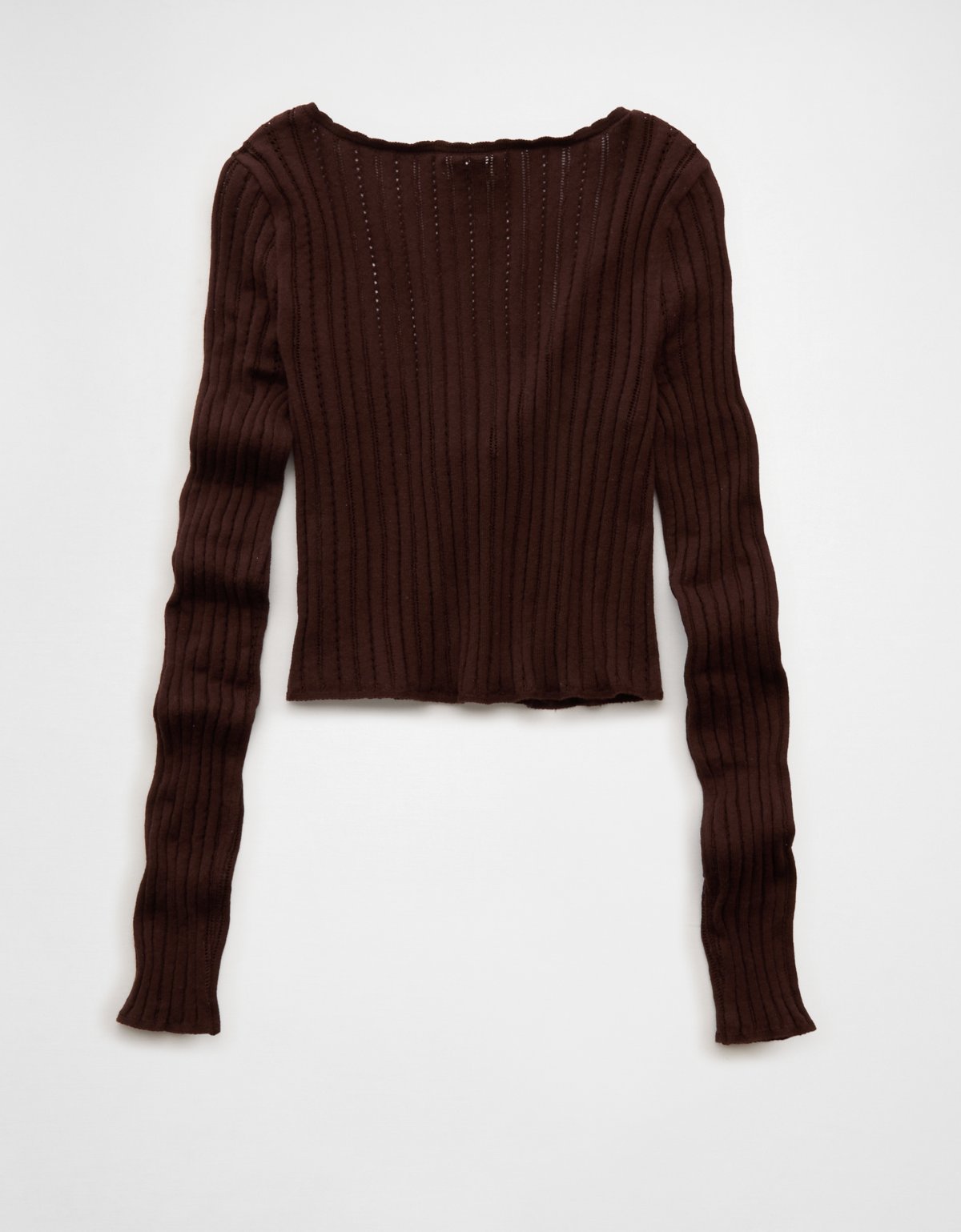 AE Tie-Front Cropped Cardigan Sweater - image 4