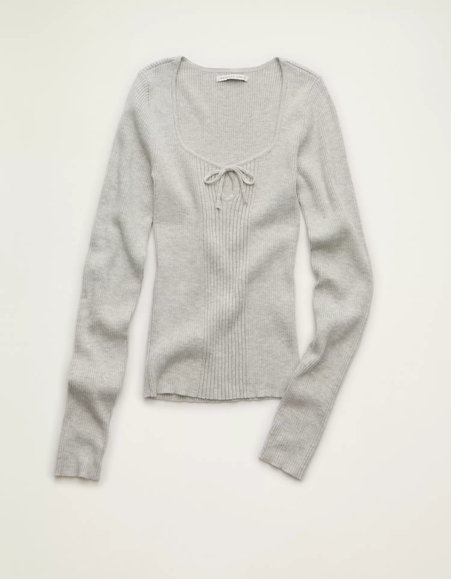 AE Fitted Keyhole Sweater Top - thumbnail 9
