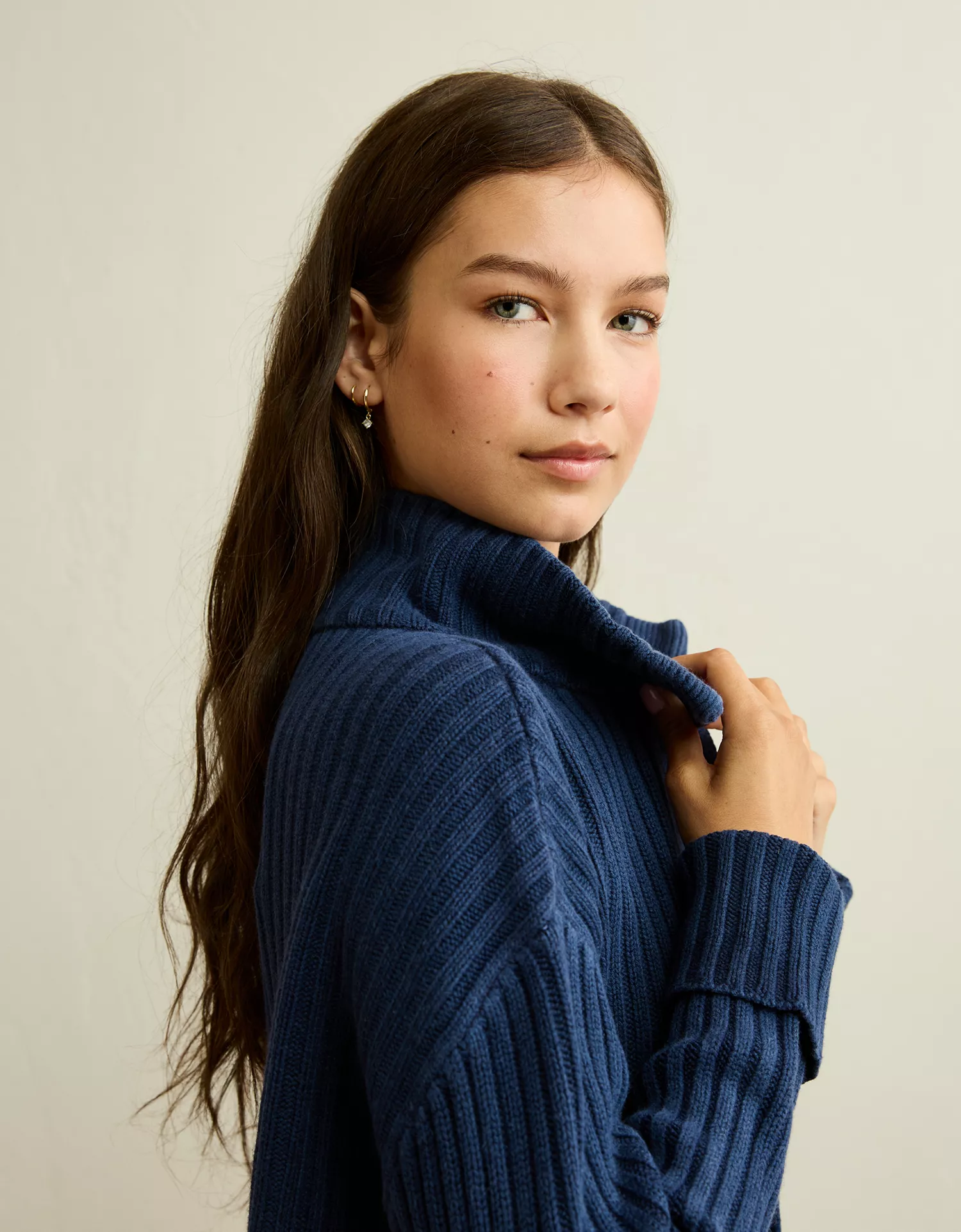 AE Button Up Mock Neck Cardigan Sweater - thumbnail 8