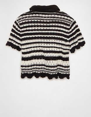 AE Button-Up Sweater Polo