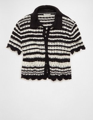 AE Button-Up Sweater Polo