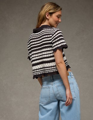AE Button-Up Sweater Polo