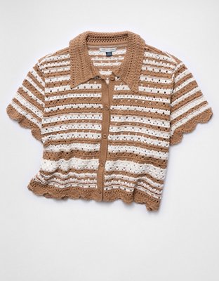 AE Button-Up Sweater Polo