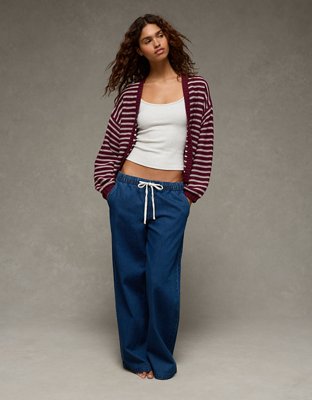AE Balloon-Sleeve Open-Front Cardigan | American Eagle