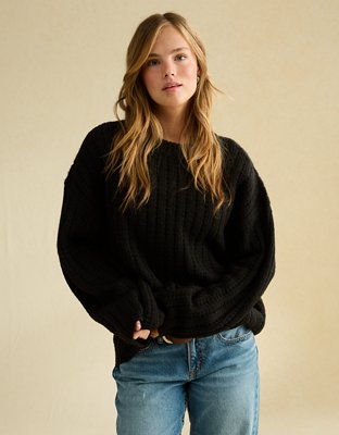 AE Waffle Crew Pullover