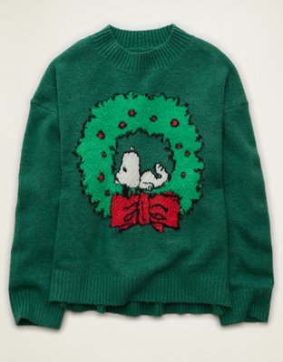 AE Whoa So Soft Snoopy Graphic Oversized Sweater