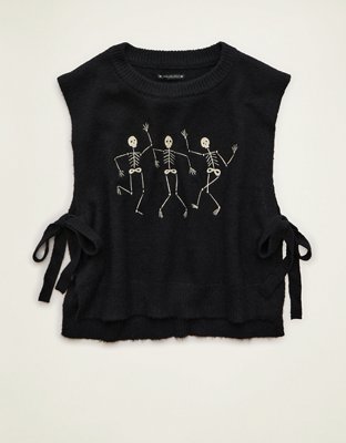 AE Whoa So Soft Skeleton Side-Tie Sweater Vest