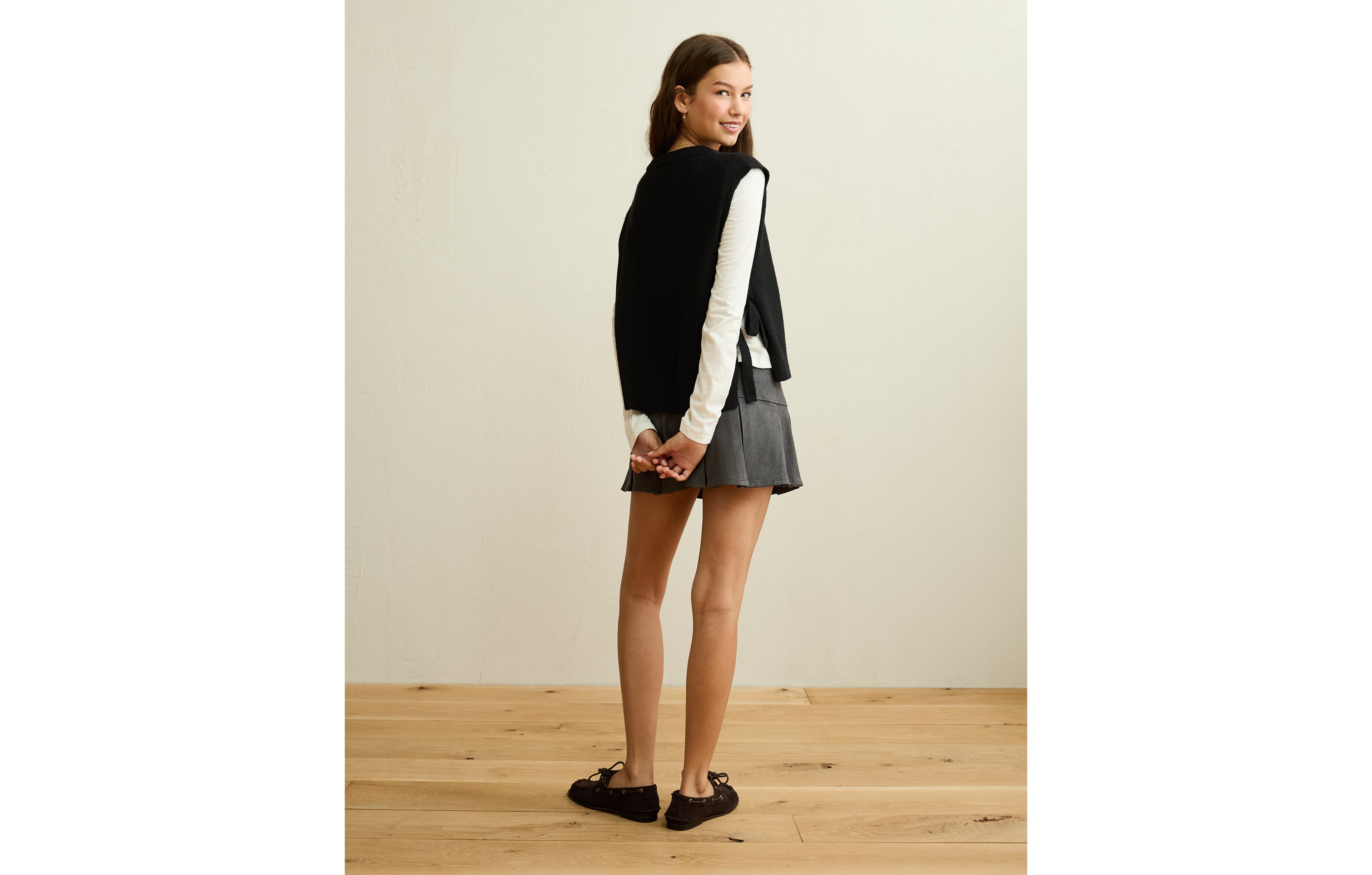 AE Whoa So Soft Skeleton Side-Tie Sweater Vest