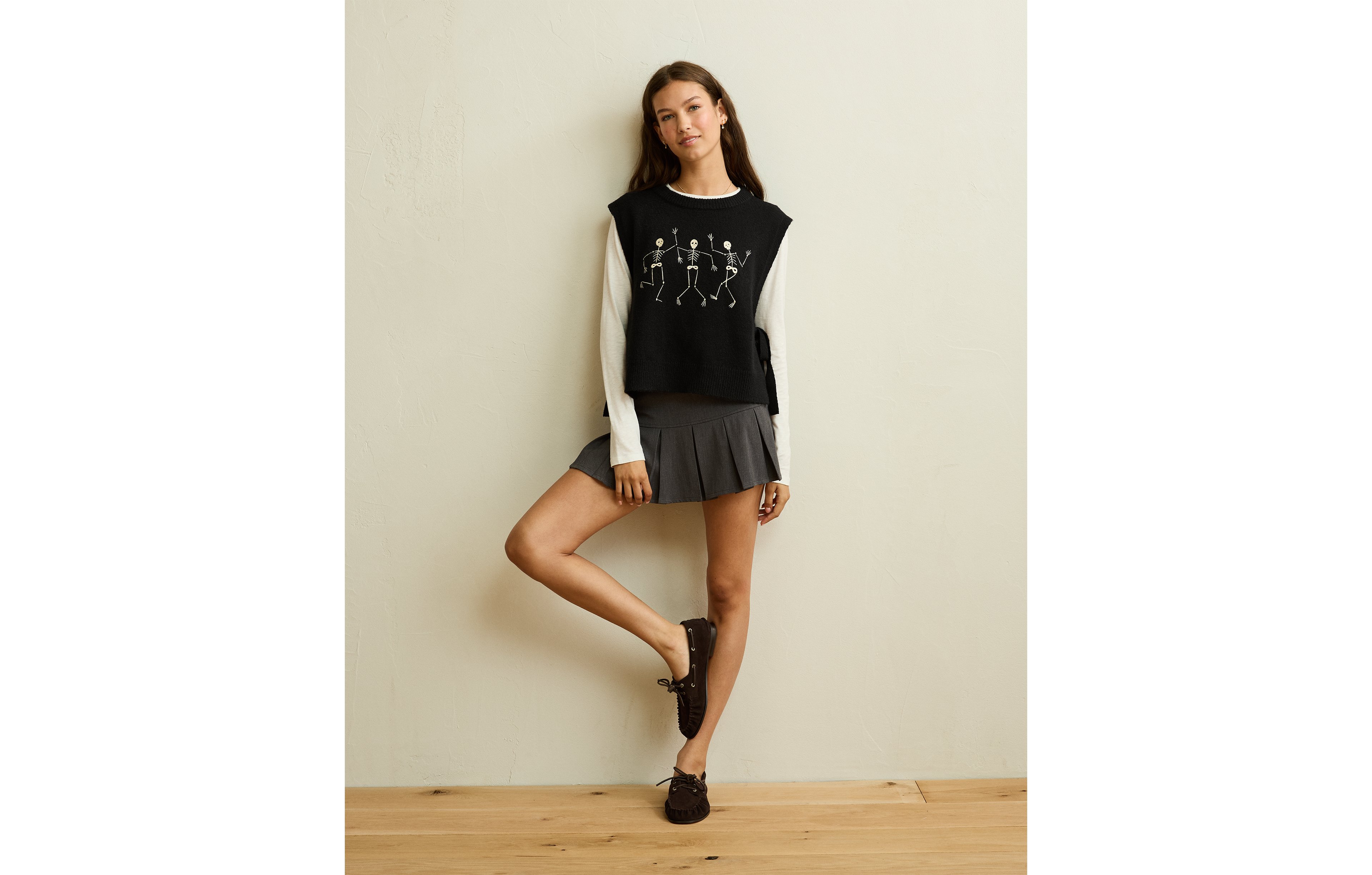 AE Whoa So Soft Skeleton Side-Tie Sweater Vest