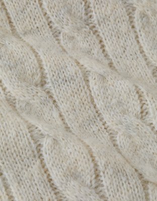 AE Cropped Cable Knit Sweater Vest