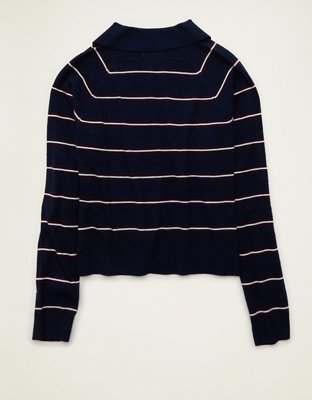 Polo en tricot boutonné surdimensionné AE