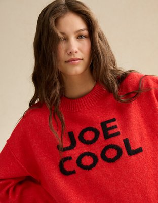 AE Whoa So Soft Snoopy Joe Cool Graphic Sweater | American Eagle