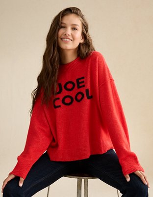 AE Whoa So Soft Snoopy Joe Cool Graphic Sweater | American Eagle