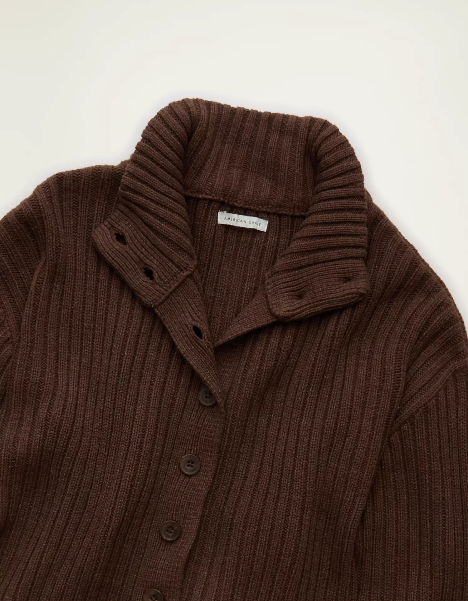 AE Button Up Mock Neck Cardigan Sweater - thumbnail 5