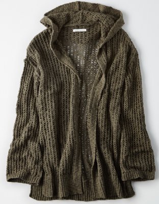 Женские кардиганы American Eagle AE Crochet Mesh Cardigan — фото 3