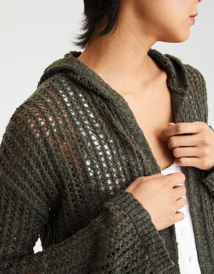 Женские кардиганы American Eagle AE Crochet Mesh Cardigan — фото 5