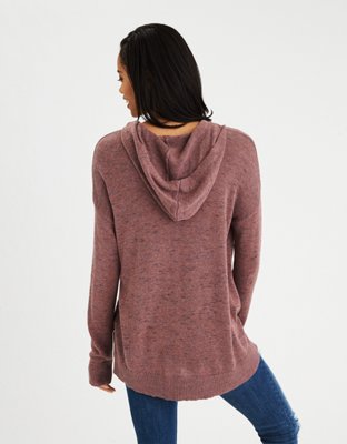 Женские худи American Eagle AEO Side-Lace Sweater — фото 2
