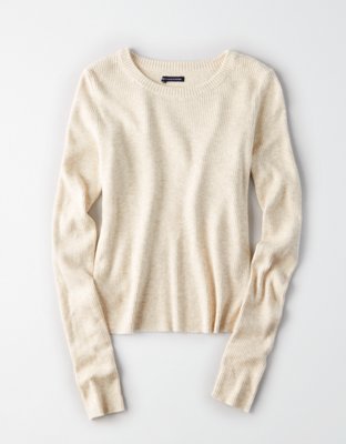 Женские свитеры American Eagle AEO Ribbed Tulip-Back Sweater — фото 3