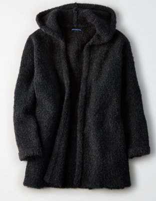 Женские кардиганы American Eagle AE Slouchy Hooded Boucle Cardigan — фото 3