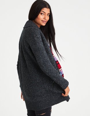 Женские кардиганы American Eagle AE Slouchy Shawl Collar Cardigan — фото 2
