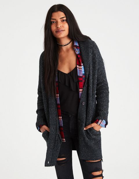 Женские кардиганы American Eagle AE Slouchy Shawl Collar Cardigan