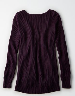 Женские свитеры American Eagle AEO Braided Lace-Up Sweater — фото 4