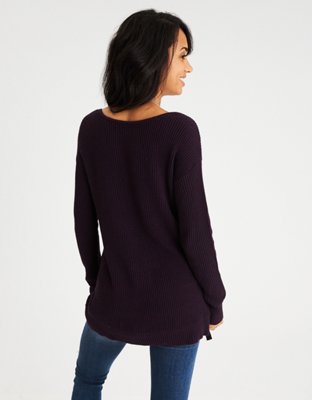 Женские свитеры American Eagle AEO Braided Lace-Up Sweater — фото 2