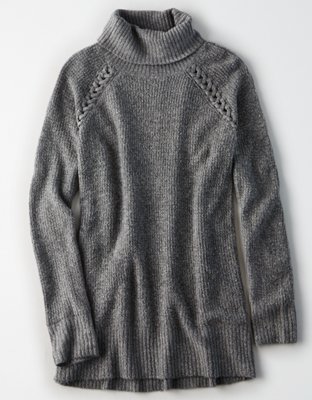 AE Waffle Knit Turtleneck Tunic