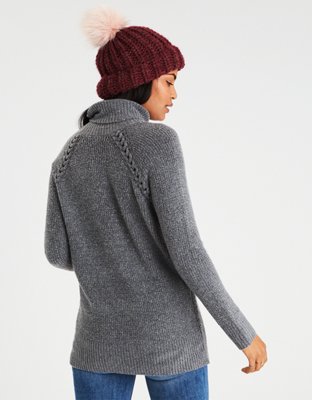 AE Waffle Knit Turtleneck Tunic