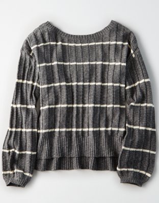 Женские свитеры American Eagle AEO Tie-Back Balloon Sleeve Sweater — фото 3