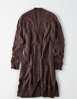 Женские кардиганы American Eagle AE Long Line Jersey Cardigan — фото 3