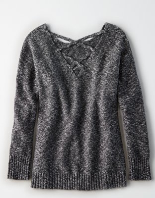 Женские свитеры American Eagle AE Back Lace Up Sweater — фото 4