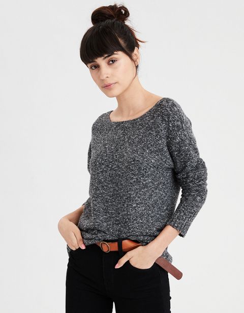 Женские свитеры American Eagle AE Back Lace Up Sweater