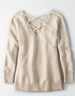 AE Back Lace Up Sweater