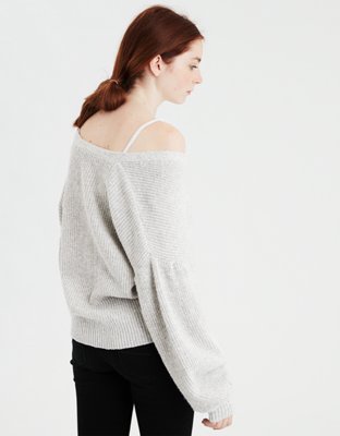Женские кардиганы American Eagle AE Cropped Balloon Sleeve Cardigan — фото 2