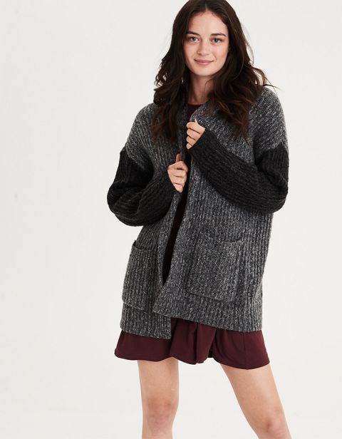 Женские кардиганы American Eagle AE Color Block Shawl Collar Cardigan Sweater